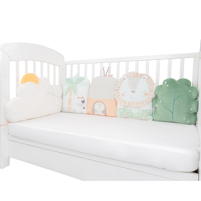 Kikka Boo Cot Bumper plush pillow set 5 pcs Jungle King 31201010276