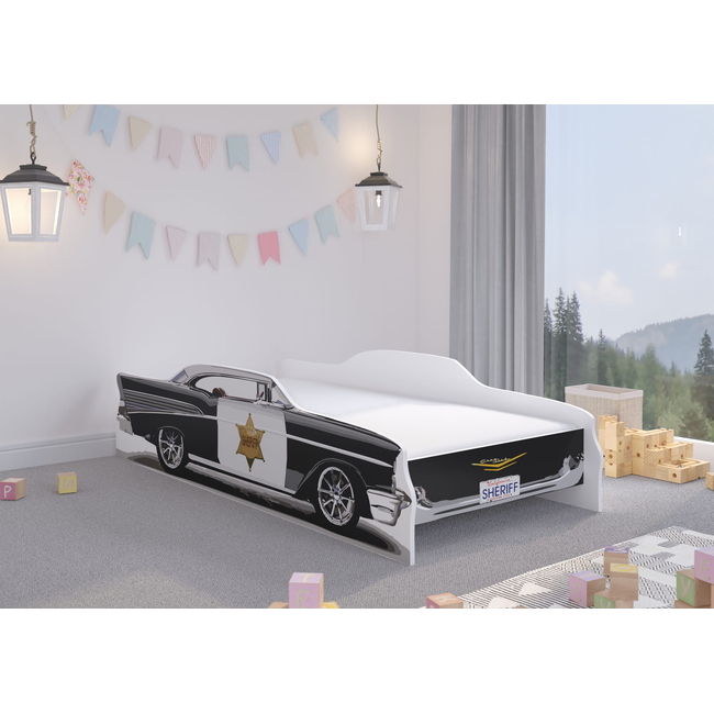 Children's Bed 70x140 cm Police