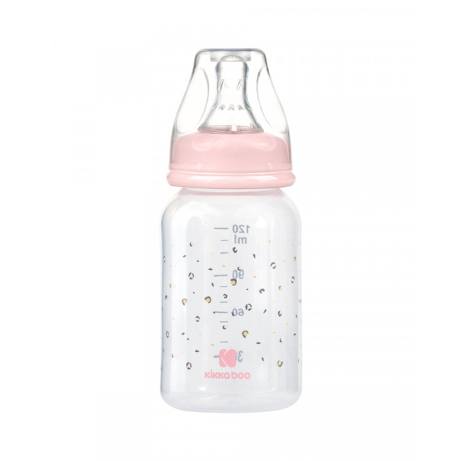 Kikka Boo Μπουκάλι τροφοδοσίας PP 120ml Savanna Pink (31302020123)