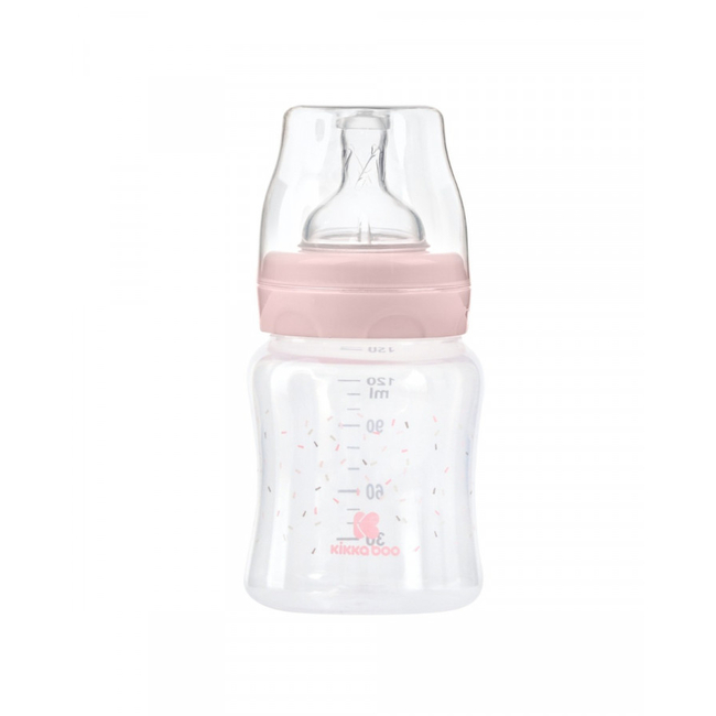 Kikka Boo PP feeding bottle 120ml Hippo Dreams Pink (31302020127)