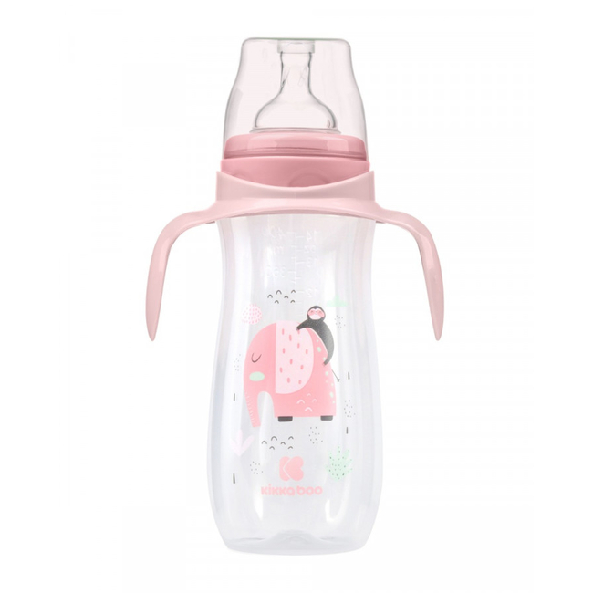 Kikka Boo PP feeding bottle 400ml Jingle Jungle Pink (31302020134)
