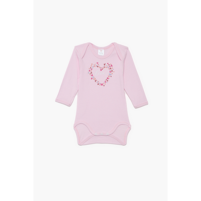 Pretty Baby Bunny Set of 6 Baby Cotton Bodysuits Long Sleeve Pink Lilac