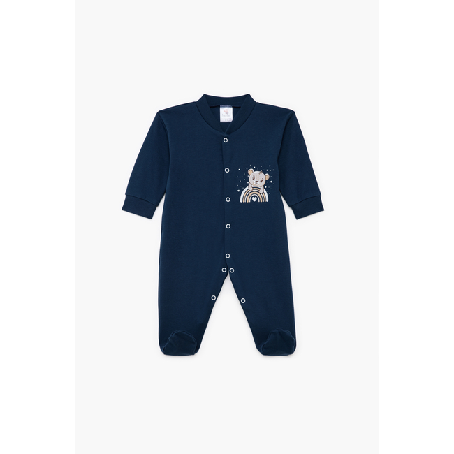 Pretty Baby Winter Baby Sleepsuit Long Sleeve Little Bear Dark blue