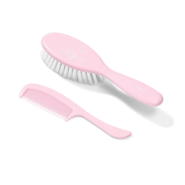 BabyOno 569/03 brush and comb supersoft bristles pink BabyOno  ONO-0973