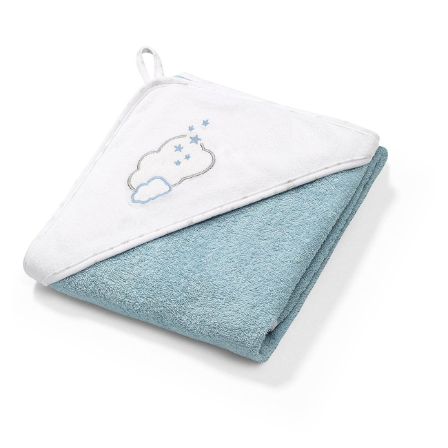 Babyono Hooded Bath Towel 85x85 Blue BN144/09