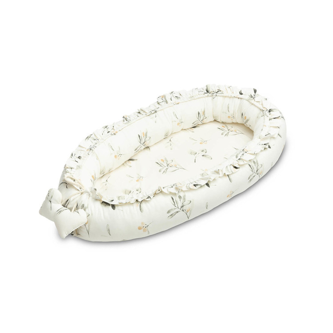 Sensillo BABY NEST VELVET 80X45 OLIVE CREAMY SILLO-228844