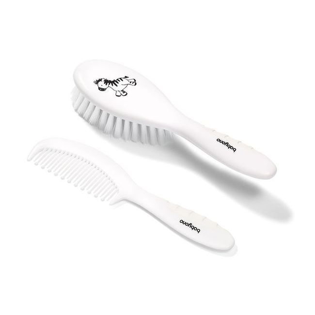 BabyOno 570/03 Hairbrush and comb. Soft bristle White