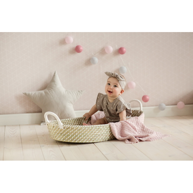 Handmade Wicker Changing Table 2 in 1 Natural