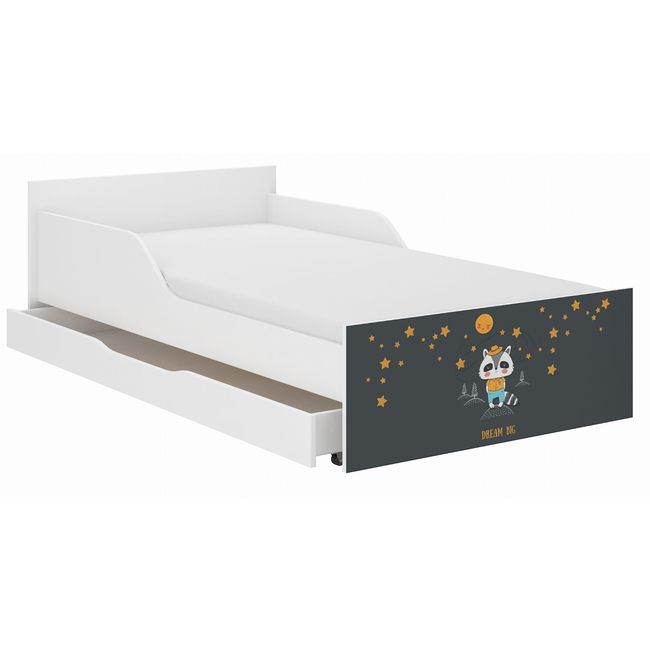 Pufi Children's Bed 90x180 cm with Drawer + Free Mattress - Badger