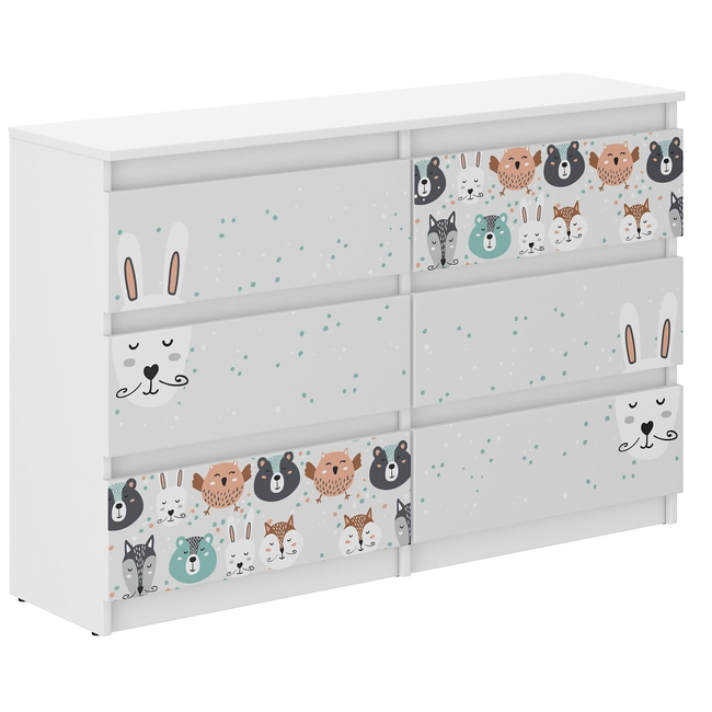 Παιδική Συρταριέρα Σιφινιέρα R120 30x120X77 cm Animals