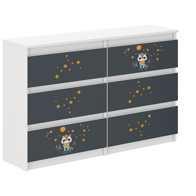 Children's Chest of Drawers R120 30x120X77cm Badger