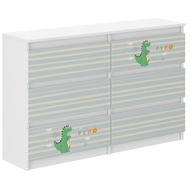 Children's Chest of Drawers R120 30x120X77cm Dino