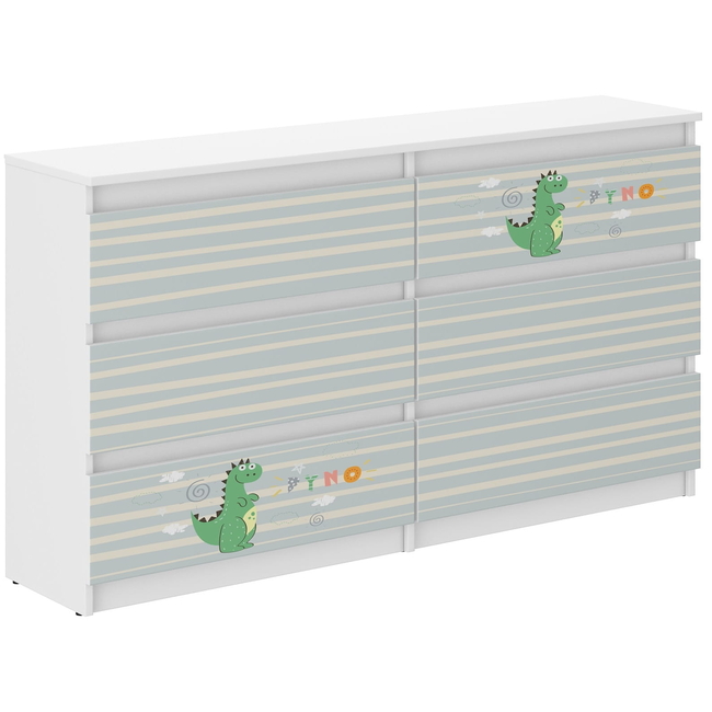 Children's Chest of Drawers R140 30x140X77 cm Dino