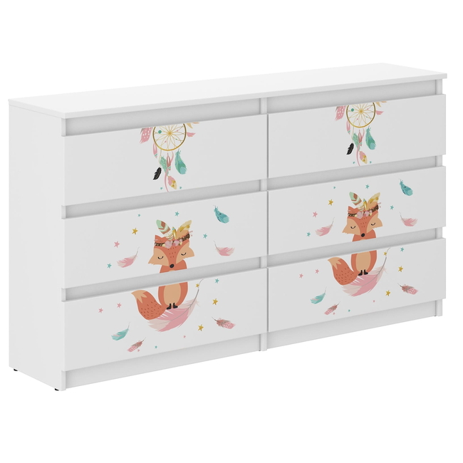 Children's Chest of Drawers R140 30x140X77 cm Fox