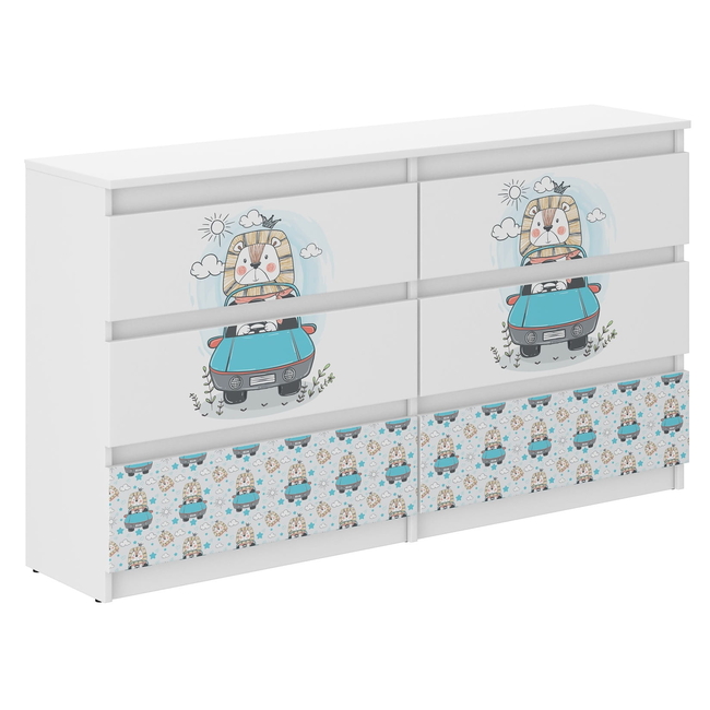 Children's Chest of Drawers R140 30x140X77 cm Lion King