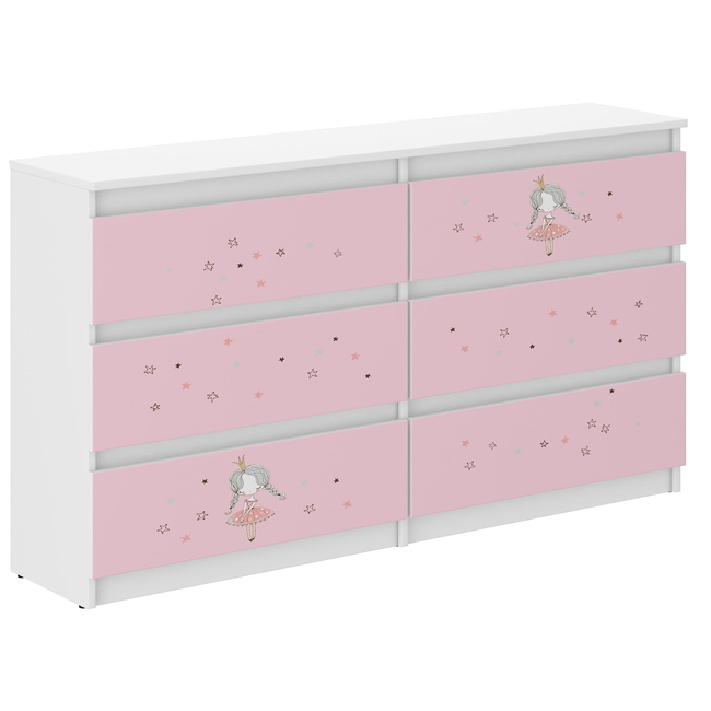 Children's Chest of Drawers R140 30x140X77 cm Princess