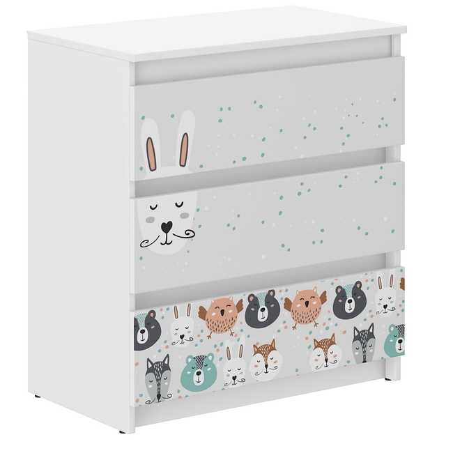 Children's Chest of Drawers R3 40x76X70 cm Animals