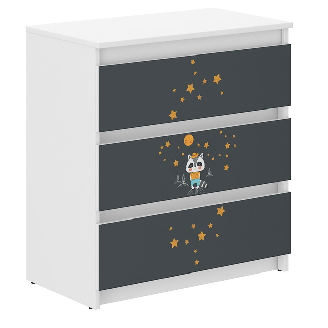 Children's Chest of Drawers R3 40x76X70 cm Badger