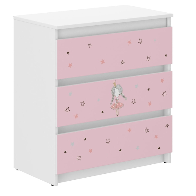 Children's Chest of Drawers R3 40x70cm Princess