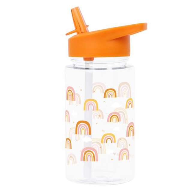 A Little Lovely Company: Children's Water Bottle 450ml Rainbows DBRAPI34