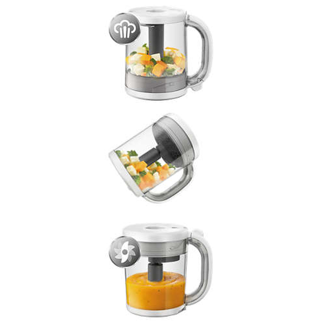 Philips Avent SCF883/01 Παρασκευαστής Υγιεινής Βρεφικής Τροφής Ατμομάγειρας & Μπλέντερ Φαγητού 4 σε 1 - Χωρίς BPA