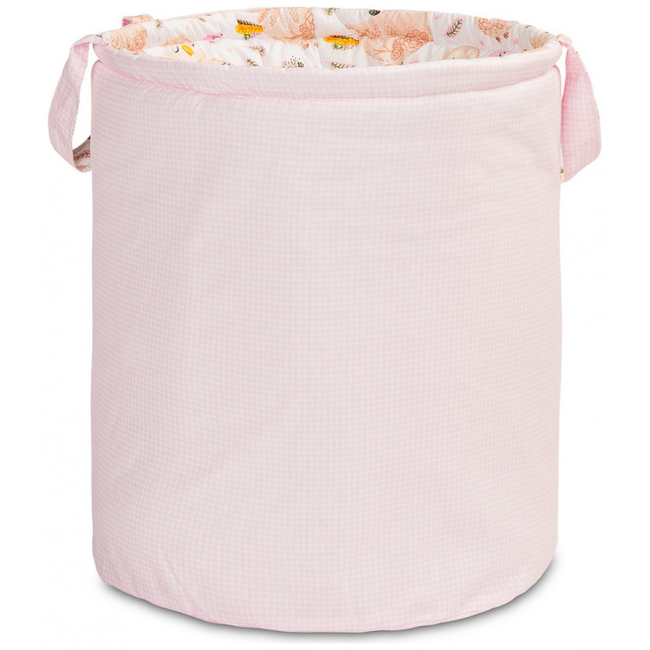 Sensilllo Cotton Storage Basket Baby Accessories 40x50cm Coral Birds 8701