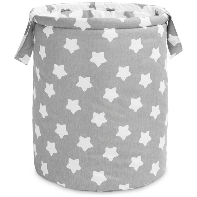 Sensilllo Cotton Storage Basket Baby Accessories 40x50cm Grey Stars 8700