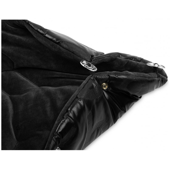 Sensillo Aspen Luxury Fur Ποδόσακος για Παιδικό Καρότσι 95x45cm Black