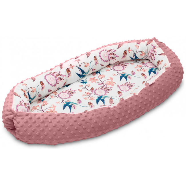 Sensillo Cocoon Φωλιά Για Βρέφη 70x30 cm pink birds SILLO-22882