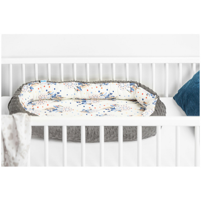 Sensillo Baby Nest Cocoon 90x50cm Dream Catchers Graphite SILLO-22880