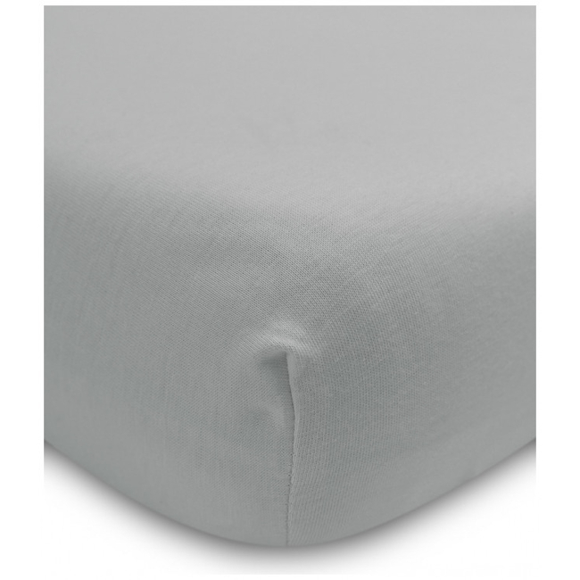 Sensillo Deluxe Sheet for Cot Mattress 120x60cm 100% Cotton Grey SILLO-22090