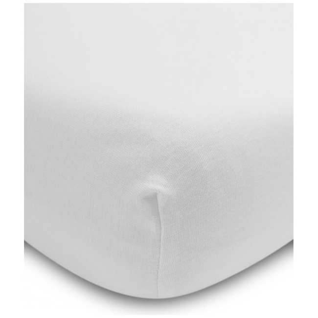Sensillo Deluxe Sheet for Cot Mattress 120x60cm 100% Cotton White Sillo-2209