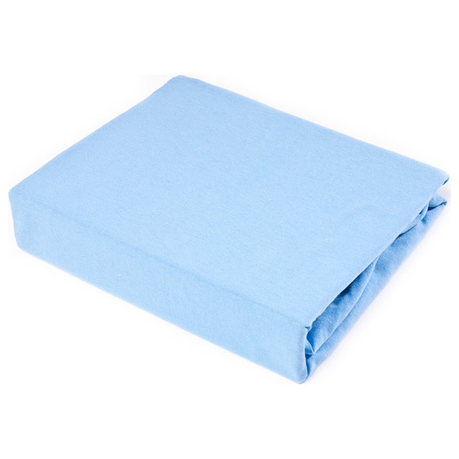 Sensillo Jersey Σεντόνι για Κούνια 100% Βαμβάκι 140 x 70 CM Γαλάζιο SILLO-22082