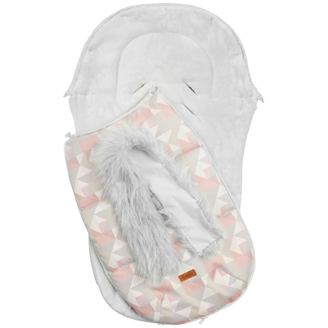 Sensillo Olaf Luxury Fur Footmuff for Stroller Mosaic 5908310391977