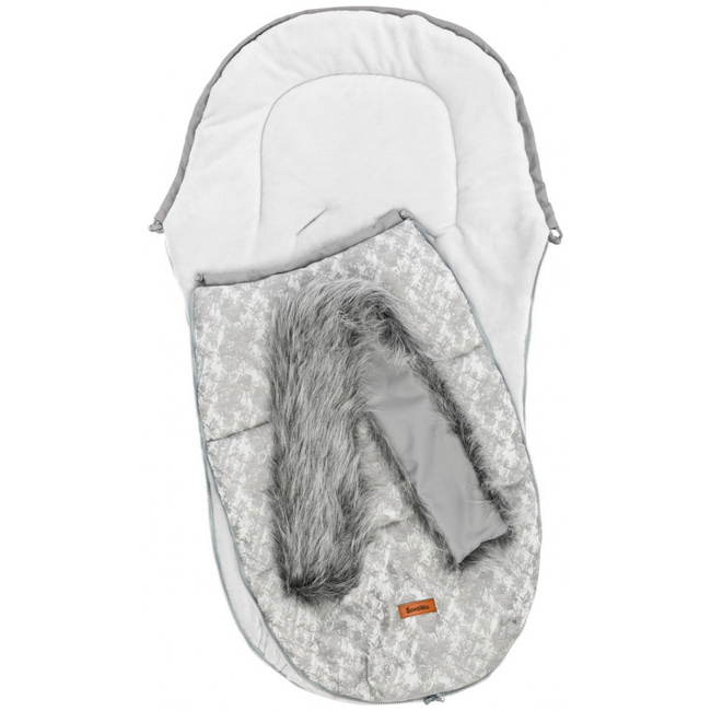 Sensillo Olaf Luxury Footmuff for Stroller 100x45cm Light Grey SILLO-8363