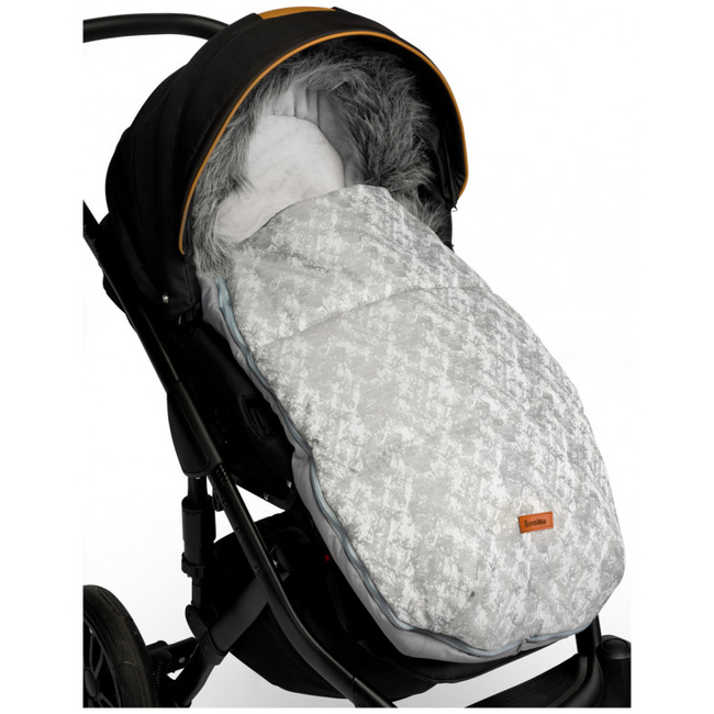 Sensillo Olaf Luxury Footmuff for Stroller 100x45cm Light Grey SILLO-8363