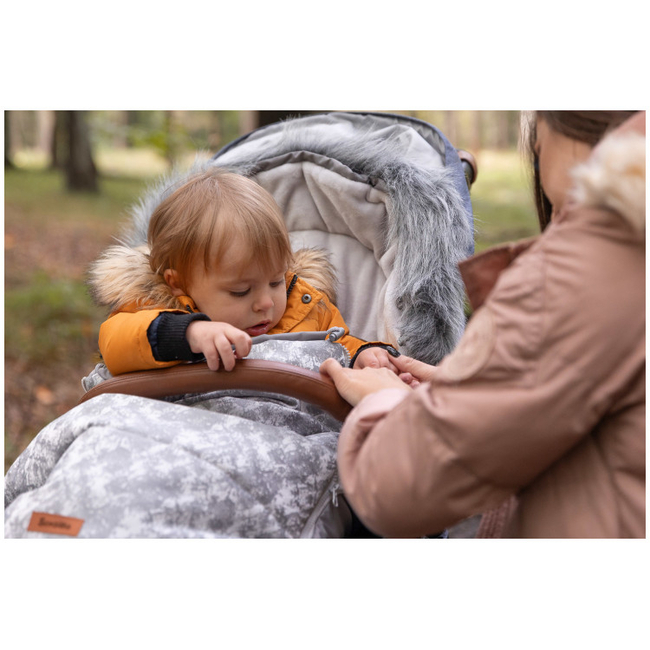 Sensillo Olaf Luxury Footmuff for Stroller 100x45cm Light Grey SILLO-8363