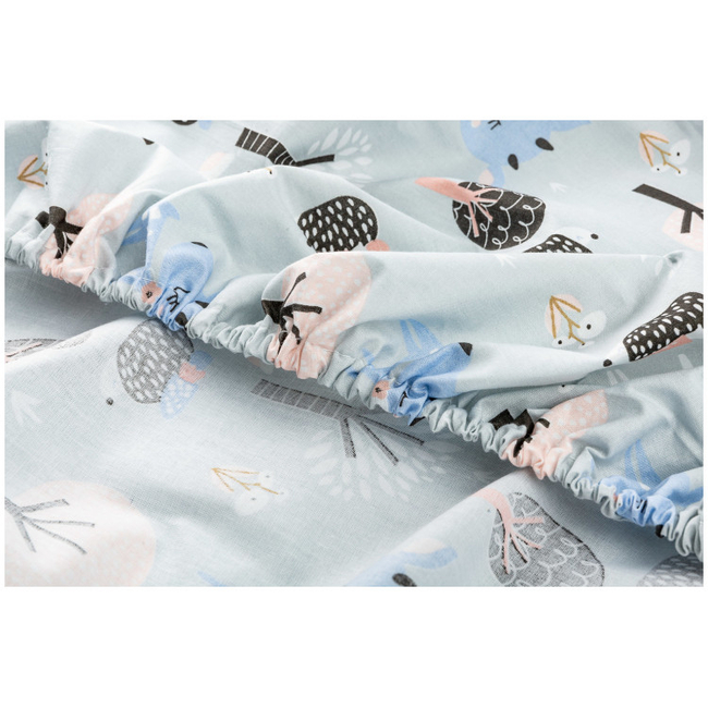Sensillo Printed Fitted sheet 120x60CM Forest SILLO-2216