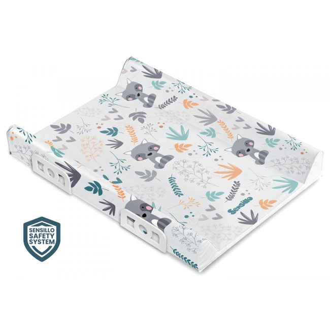 Sensillo Hard Changing Mat 50x70cm Racoon Forest 13618