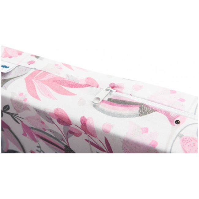 Sensillo Mattress for Crib & Playpen 120x60x6cm Birds Pink SILLO-01708