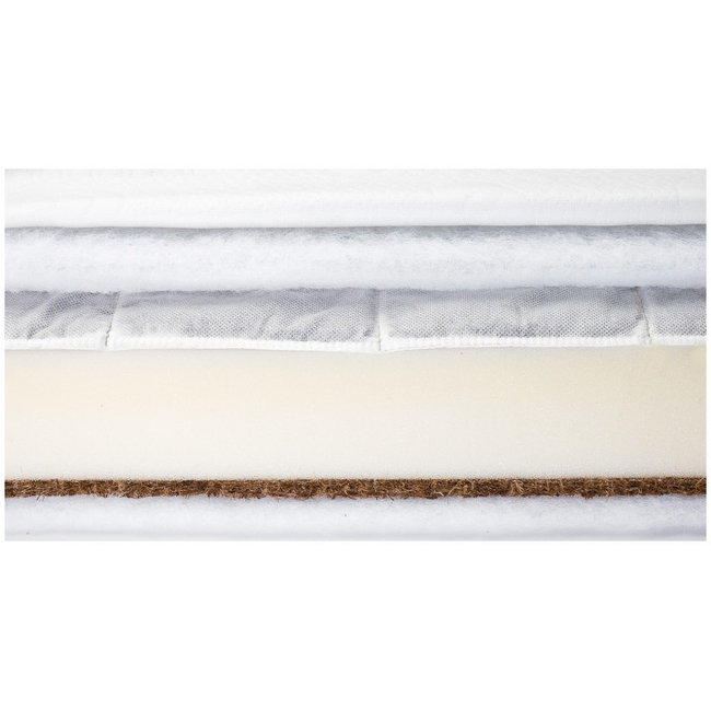 Sensillo Buckwheat-Foam-Coconut Mattress for Crib & Playpen 140x70x11cm SILLO-015501