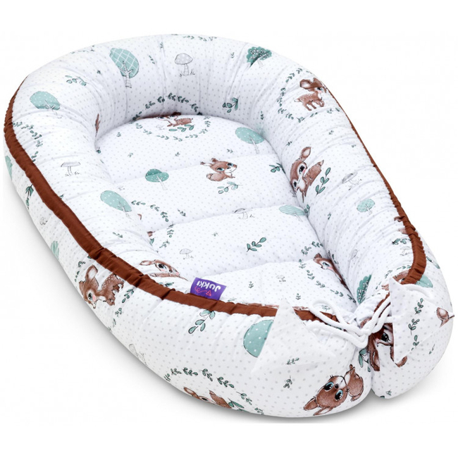 Jukki Χειροποίητο Σετ Baby Nest 5 τμχ Φωλιά Μωρού 90x50cm 0+μηνών - Bambilove Minky (5907534759051)