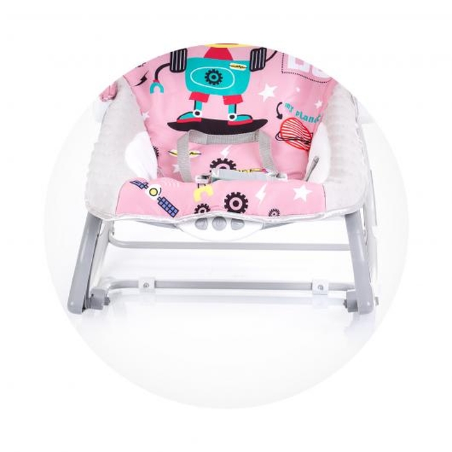 Chipolino Baby Spa Εως 18 κιλά Μουσικό Ρηλάξ με Δόνηση - Pink (SHEBS02303PI)