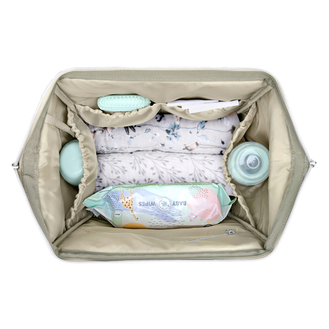 Kikka Boo Siena Luxe Τσάντα Αλλαξιέρα Secret Garden Μπεζ 31108020119