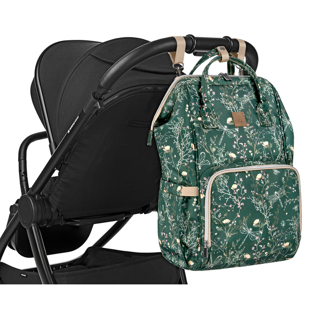 Kikka Boo Mama bag Siena Luxe Secret Garden Deep Green 31108020120