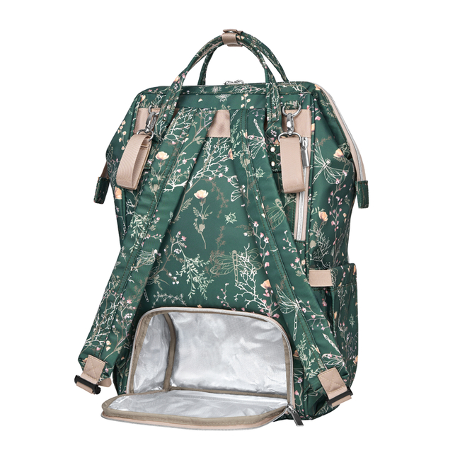 Kikka Boo Mama bag Siena Luxe Secret Garden Deep Green 31108020120