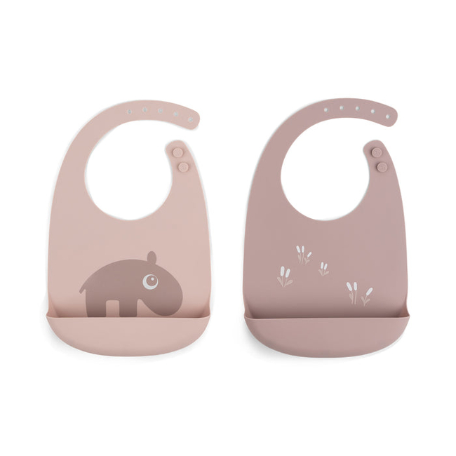Done By Deer Ozzo Powder silicone bibs 27x19x4cm set of 2