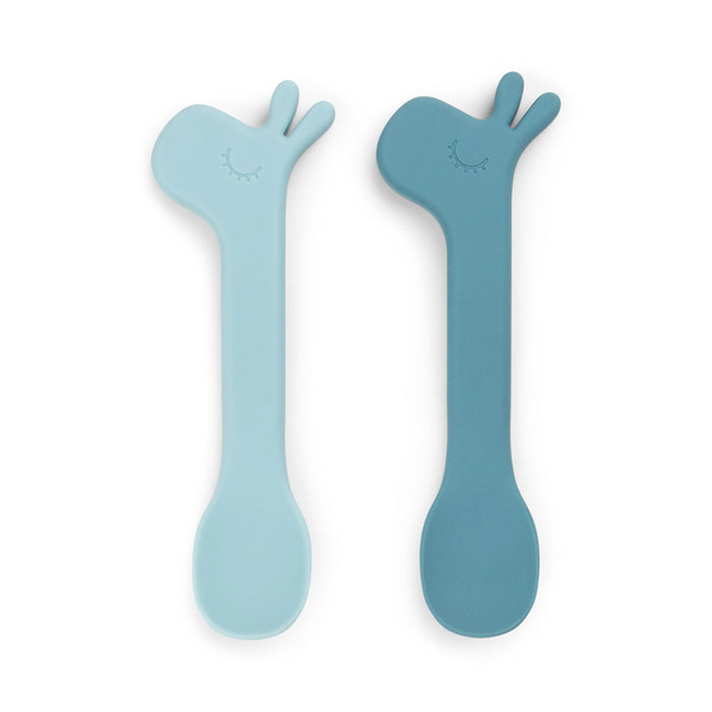 Done By Deer SILICONE SPOONS set of 2 lalee blue 14cm