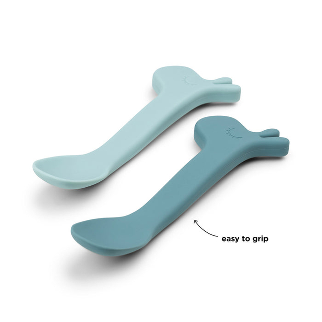Done By Deer SILICONE SPOONS set of 2 lalee blue 14cm