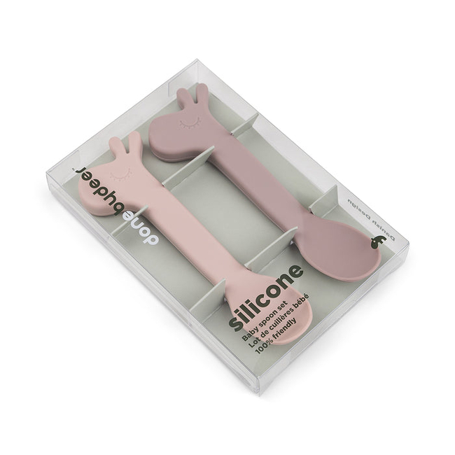 Done By Deer SILICONE SPOONS set of 2 lalee powder 14cm